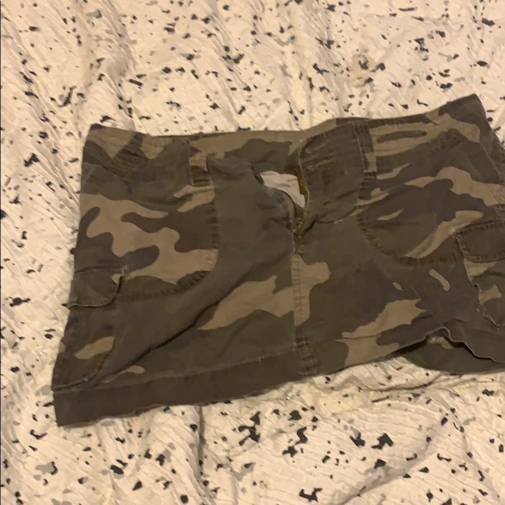 Navy mini skirt